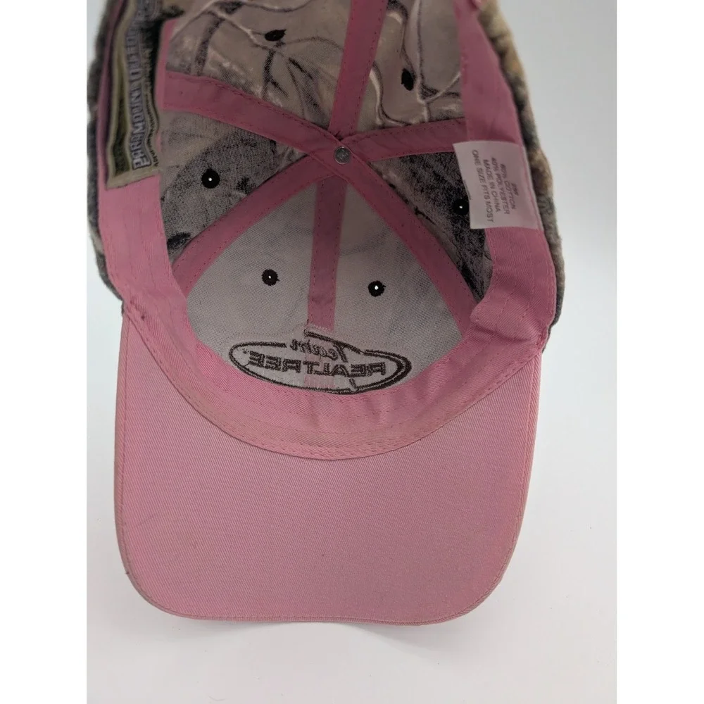 Paramount Outdoors Team Realtree Camo Pink Rhinestone Adjustable Hat Cap 258